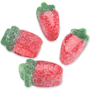 Fini Sour Strawberry Mania Licorice Candy 2.2lb Bag Bulk